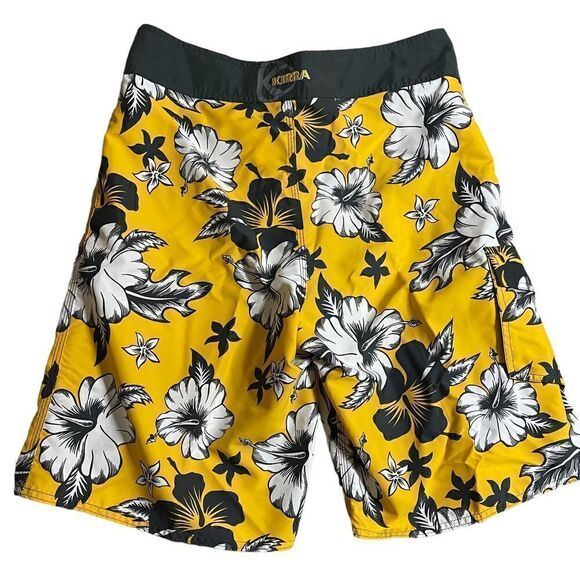 Kirra by PacSun Tropical Yellow and Grey Board Shorts NWT - Picture 2 of 8